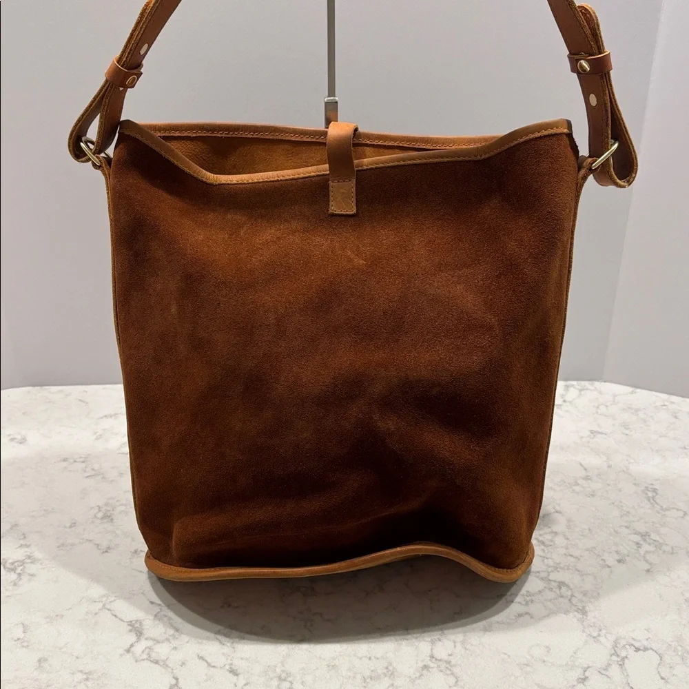 Parker Clay Topanga Everyday‎ Bucket Bag Suede Leather Purse